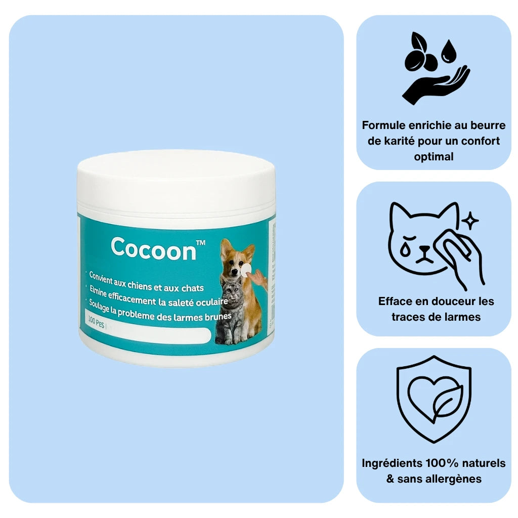Cocoon™ | Lingettes nettoyantes pour yeux
