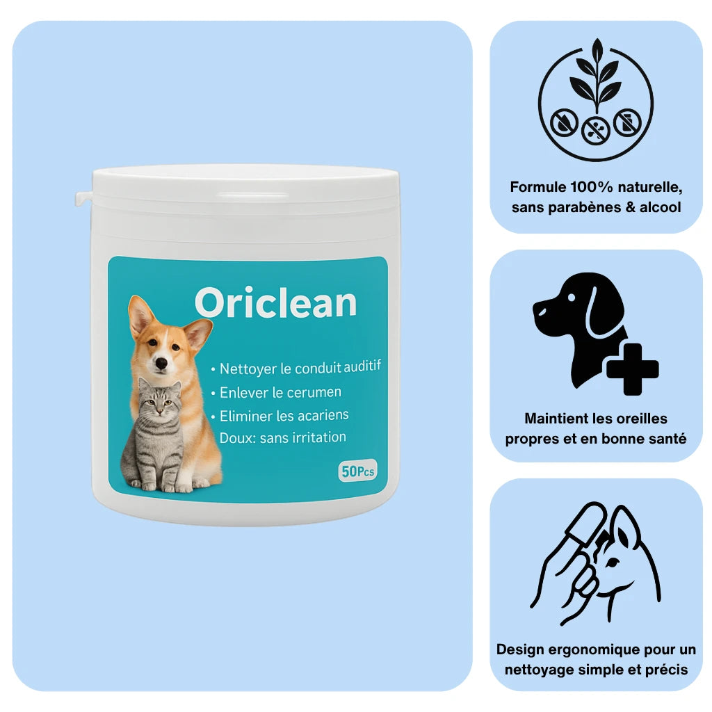 OriClean™ | Lingettes nettoyantes pour oreilles
